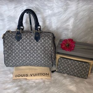 Louis Vuitton Monogram light blue/white denim bag